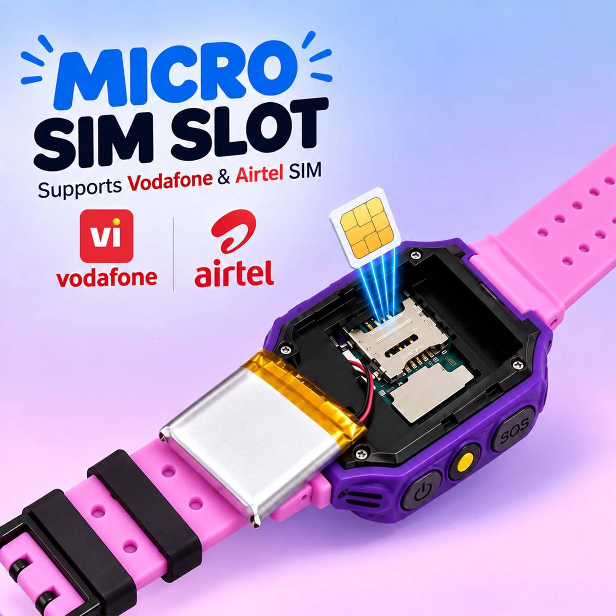 Kids Smartwatch with LBS Tracking SOS Button Camera Torch & Voice Calling Smartwatch — photo 3