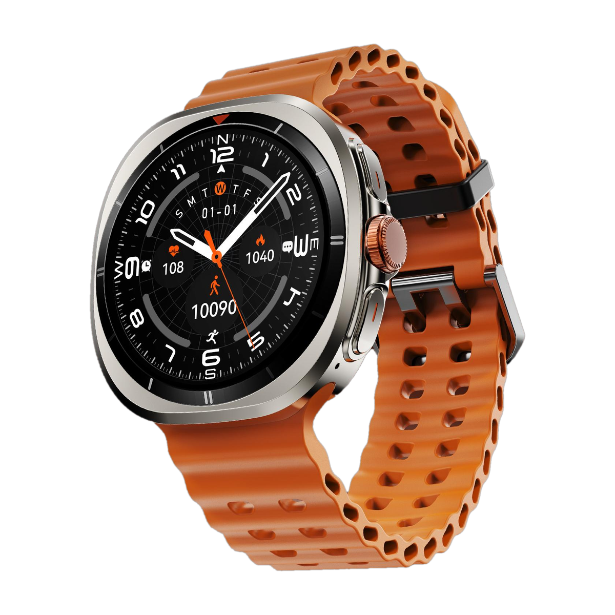 Fire-Boltt Axiom 1.43" AMOLED Display Smartwatch BT Calling, Wireless Charging & Metal Case Smartwatch