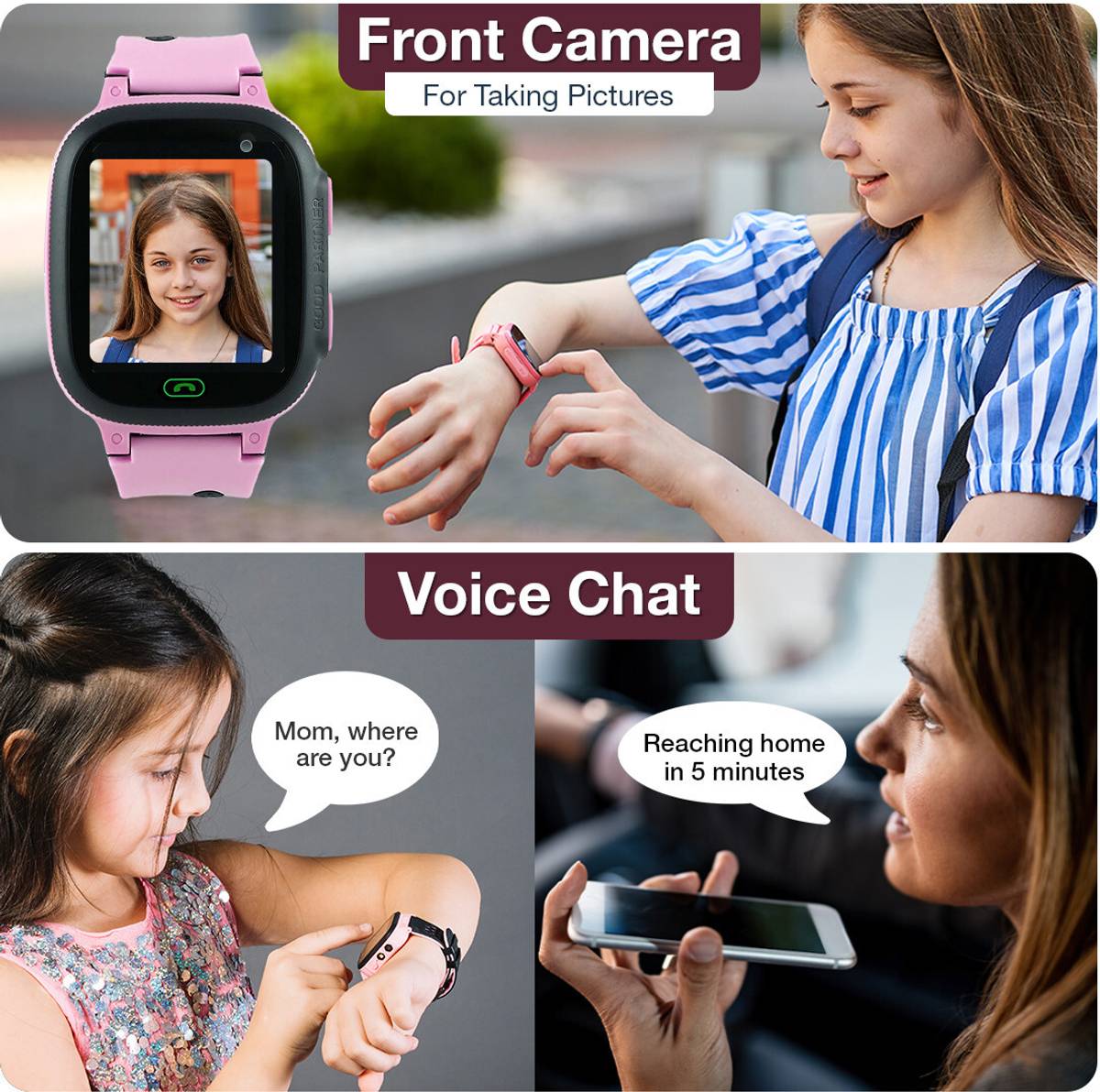 Sekyo S1 Kids Calling SmartWatch with Live Location, Class Mode, Safe Zone Smartwatch — photo 5
