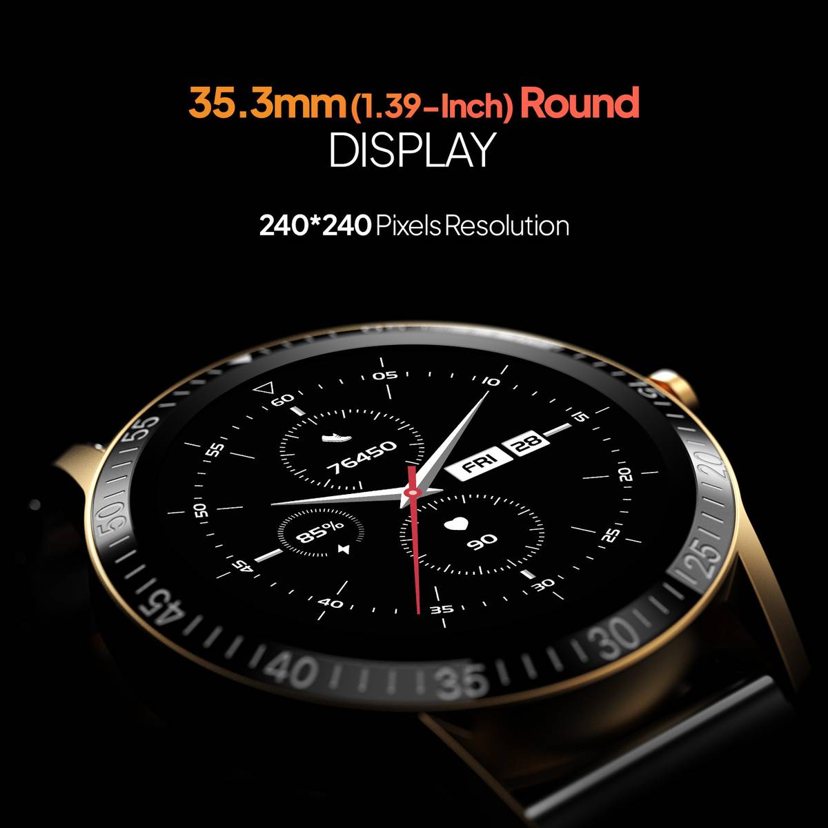 Fire-Boltt Talk 35.3mm (1.39) Bluetooth Calling with SpO2, Metal Body & Luxury Design Smartwatch — photo 4
