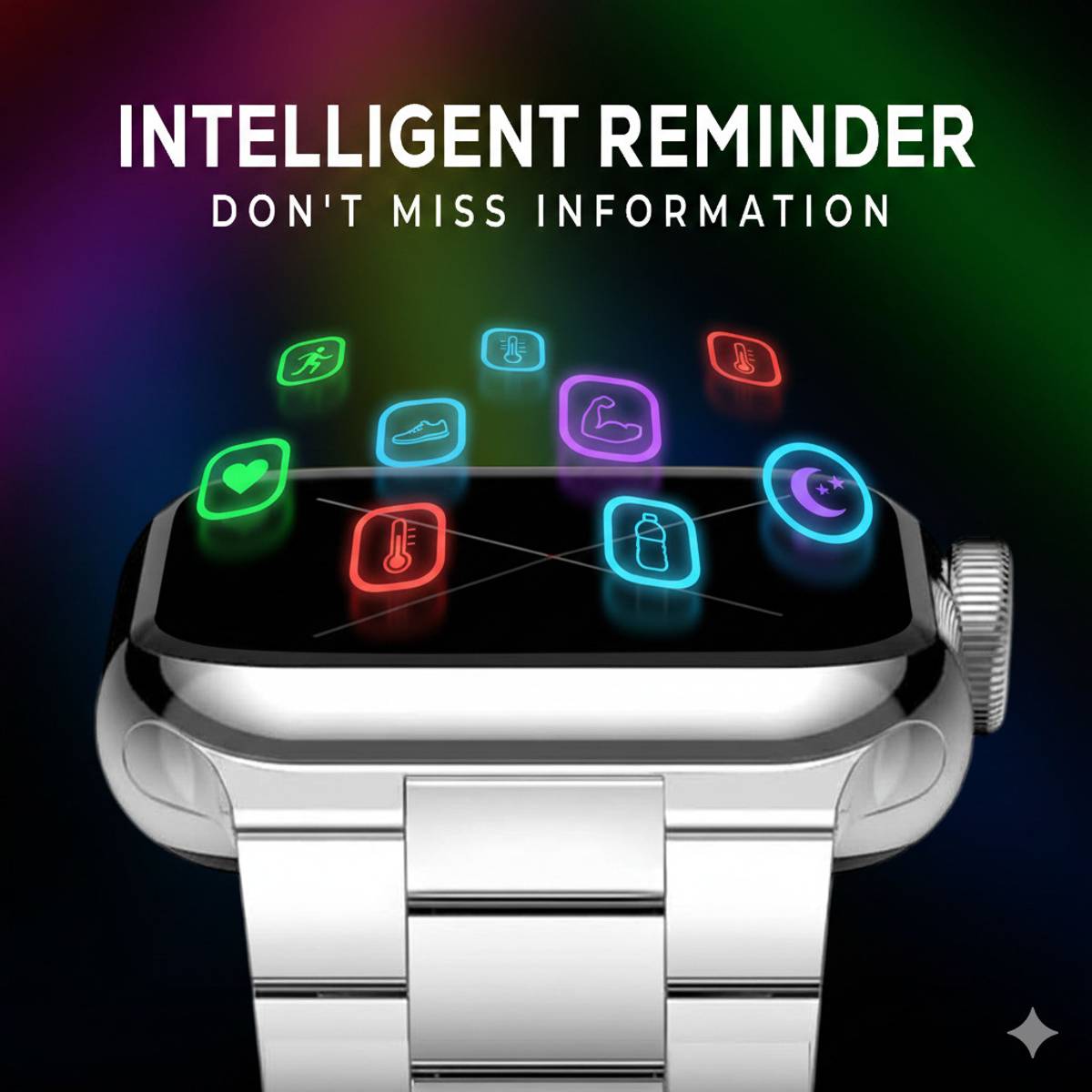 PunnkFunnk T500 Ultra Metal Silver Smartwatch with Bluetooth, Fitness & Heart Rate Tracking Smartwatch — photo 2