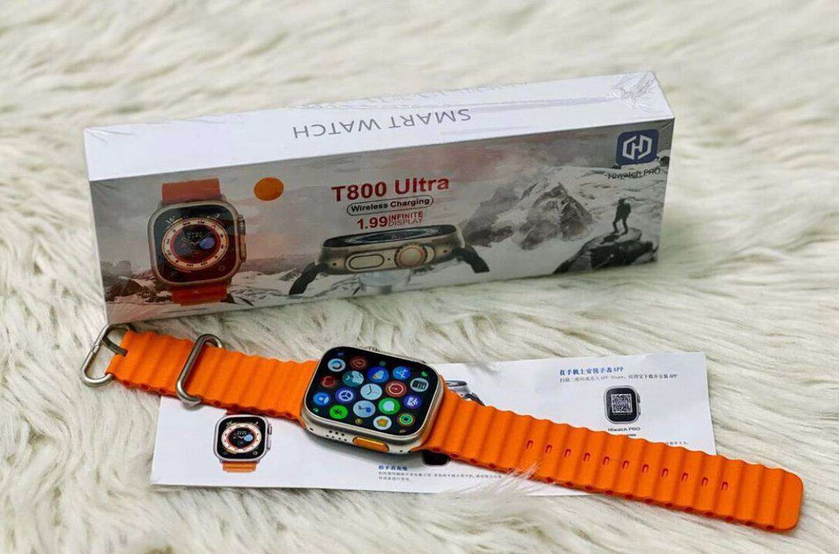 zdea T800 Ultra 8 Orange Smartwatch New Themes BT Calling Smartwatch