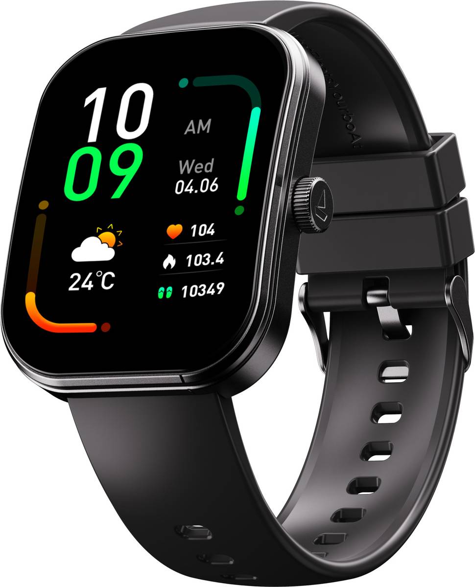 boAt Wave Sigma 3 Curv, 2.01" Immersive Curved Display, Metal Finish, IP68 Smartwatch