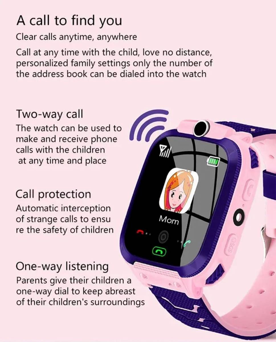 Kids 4G GPS Tracker, SIM Call, Video Call, and Two-Way Communication Support Smartwatch — photo 3
