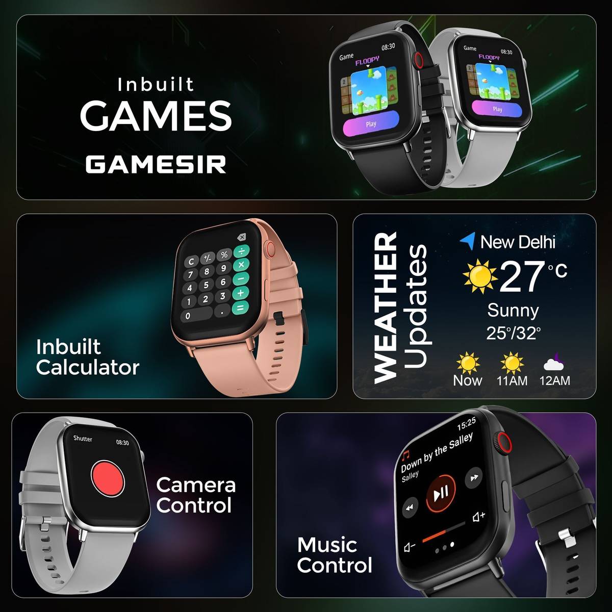 GameSir Edge-Lite | 1.99 " Amoled Display | BT Calling | AI Voice | Music | Fitness Smartwatch — photo 4