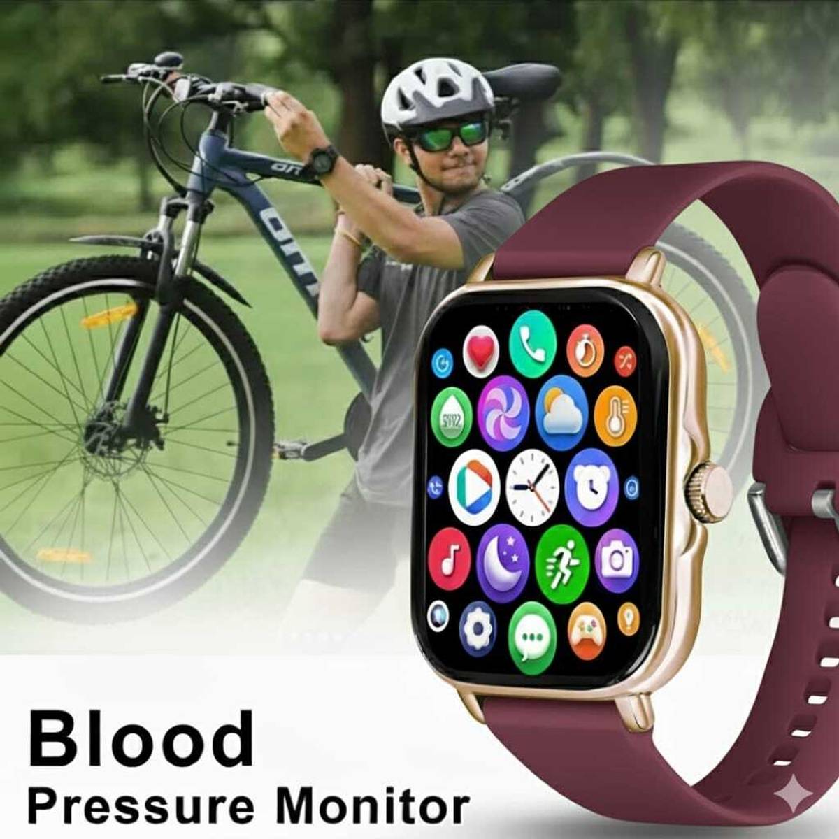 ATSK HUB H6 Smartwatch 1.9” HD Display Bluetooth Calling Fitness Tracker Watch For kids Smartwatch — photo 3