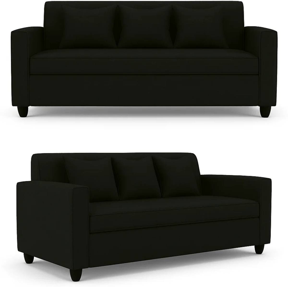 WAKESURE Premium Quality 3 Seater With Ottoman Jute Fabric 3 + 1 Sofa Set — photo 2