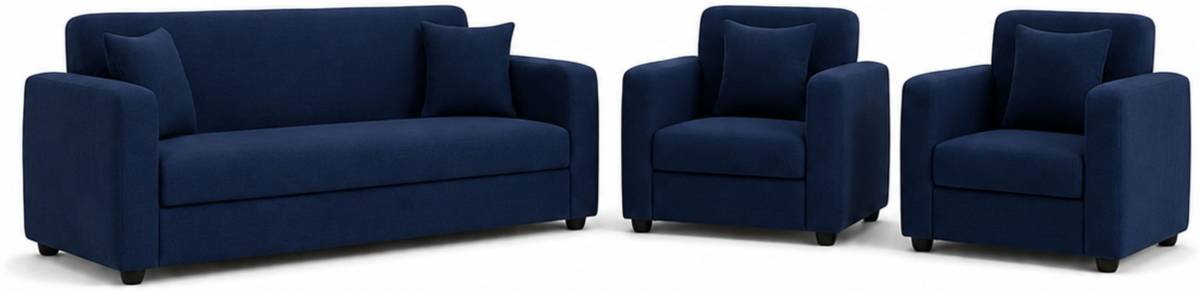 WAKESURE Premium Quality Jute Fabric 3 + 1 + 1 Sofa Set — photo 3