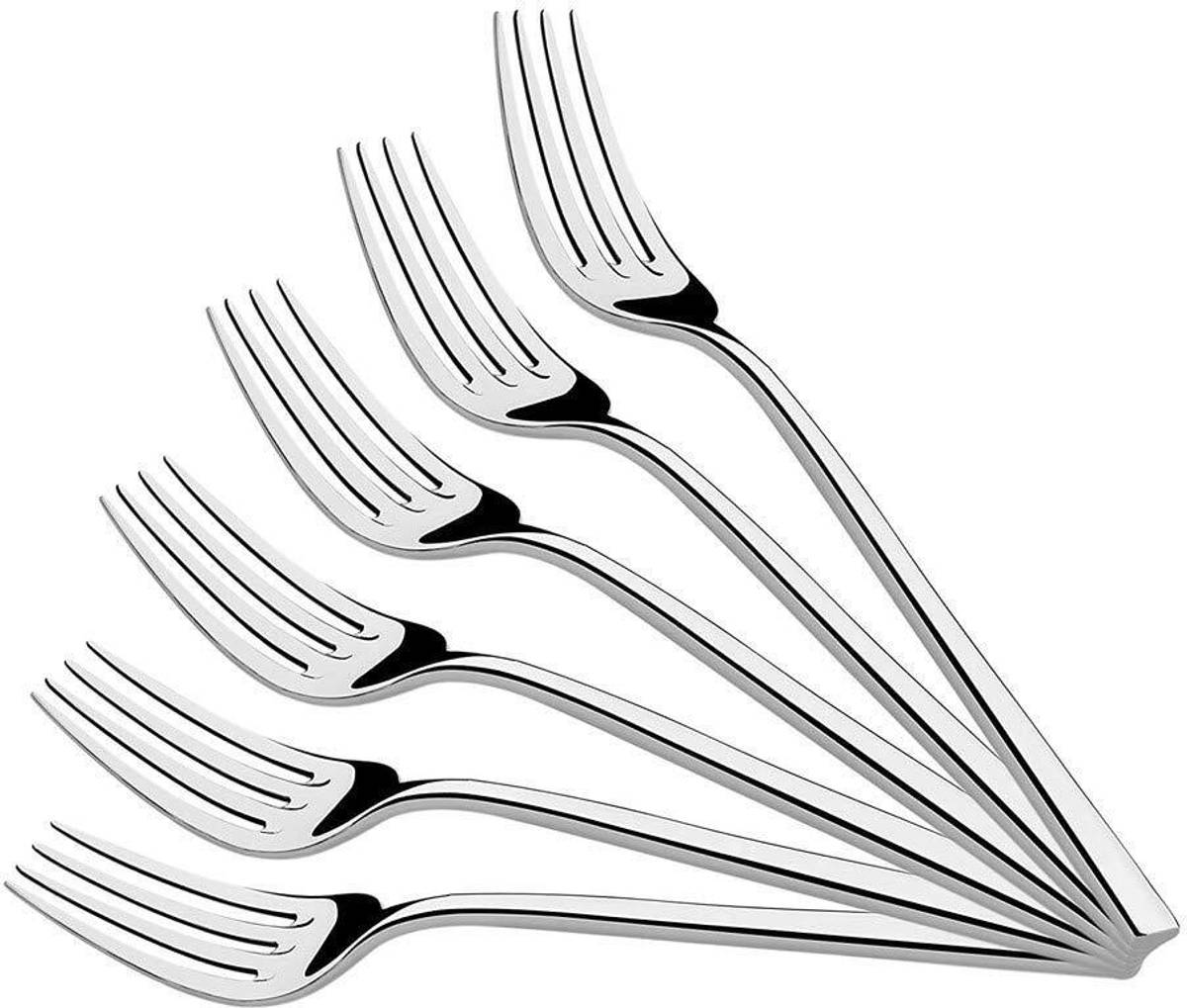 Mini Fork 6 pics Stainless Steel Salad Spoon Set
