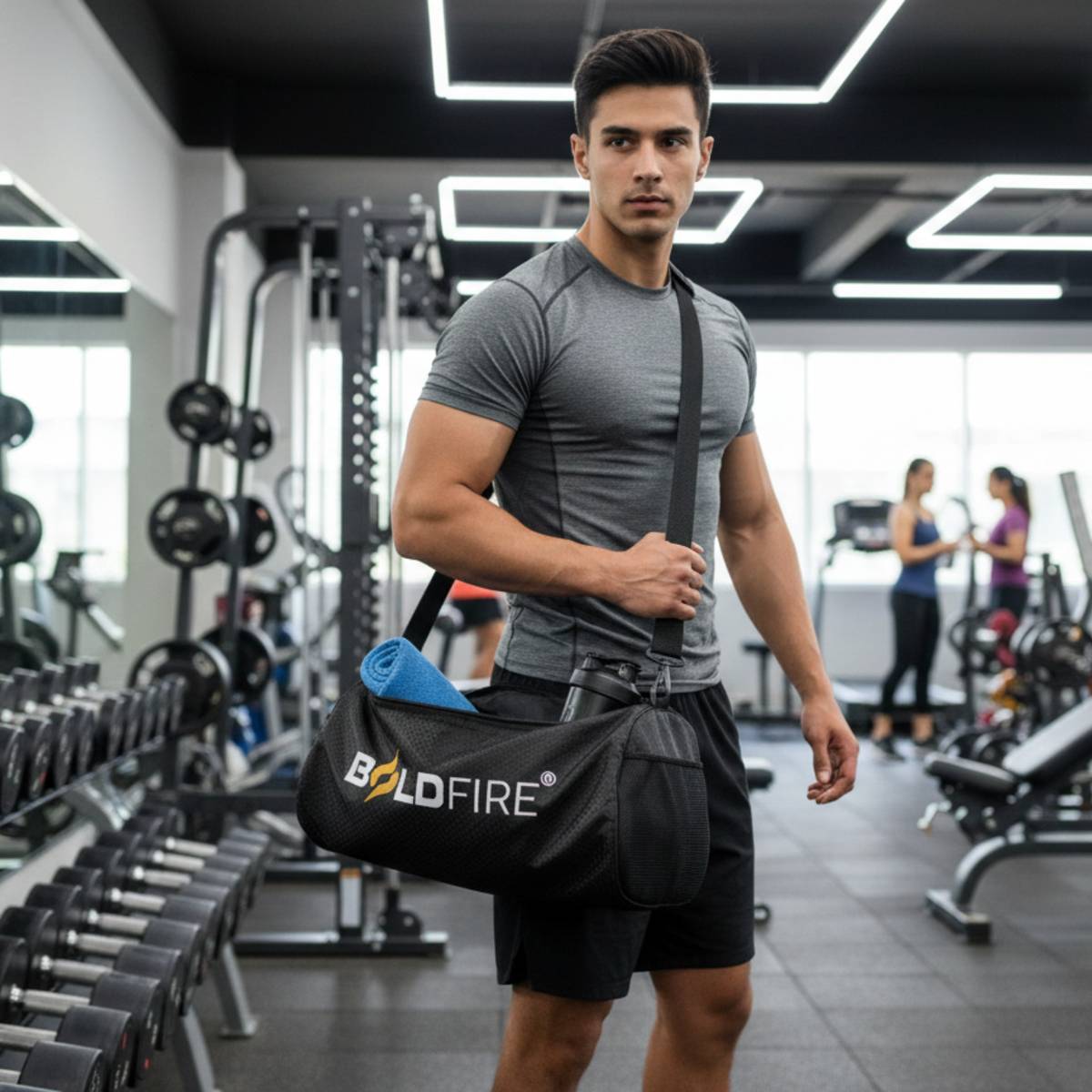 Unisex Waterproof Gym & Travel Sports Bag with Shoulder Strap — photo 2