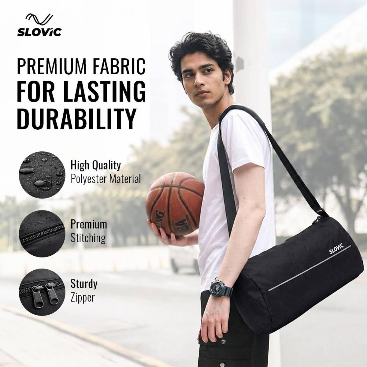 SLOVIC Comfortable & Stylish Gym Bag | Sports Bag For Men & Women |Multi-Functional — photo 4