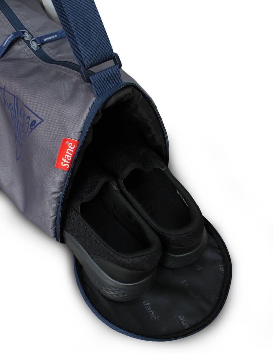 Men & Women Challenge Grey Gym Bags , Sports Duffle Bag. — photo 5