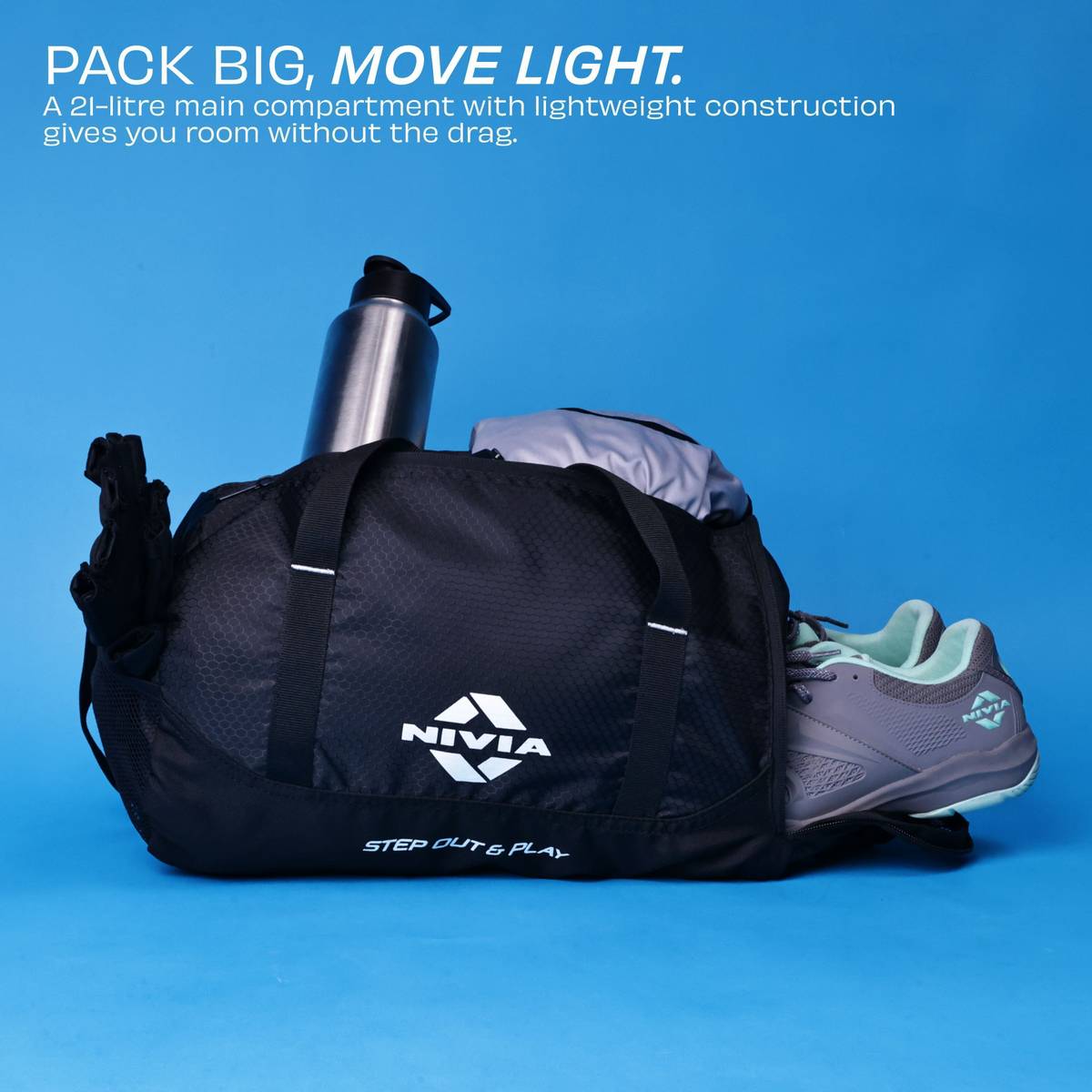 NIVIA Beast-4 with Shoe Compartment, Suitable For Sports, Travel, Workout, 23L — photo 4