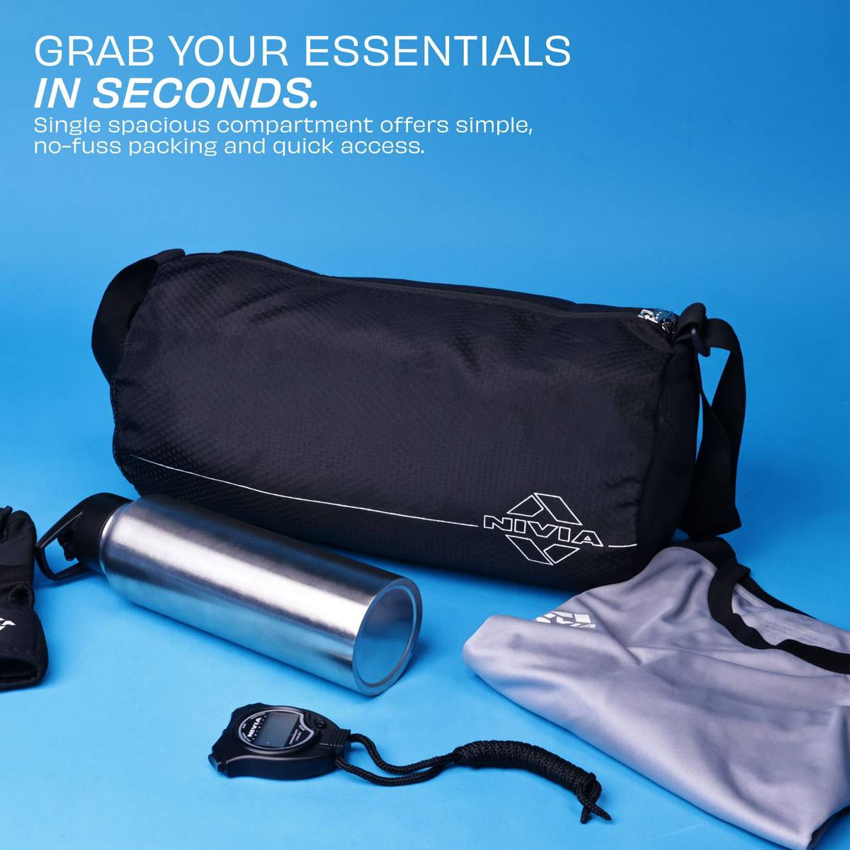 Basic Polyester, Side Mesh Pocket, Suitable For Sports & Travel, 11L — photo 4