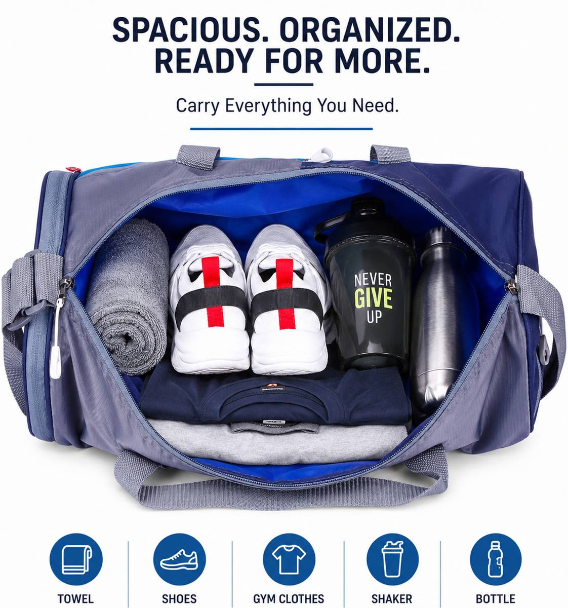 Risen style Duffle/Gym Bag/Shoulder Bag for Men & Women — photo 2