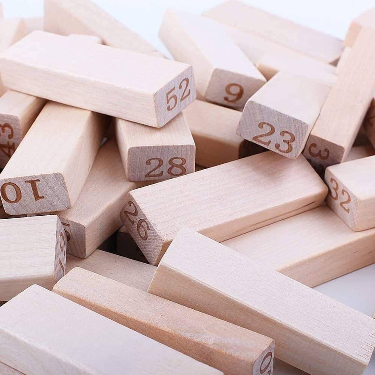 Pulsbery Wooden Zenga Stacking & Balancing Building Block Game for 3-10 Year Old Kids,Multi Color,Pack of 1 — photo 4