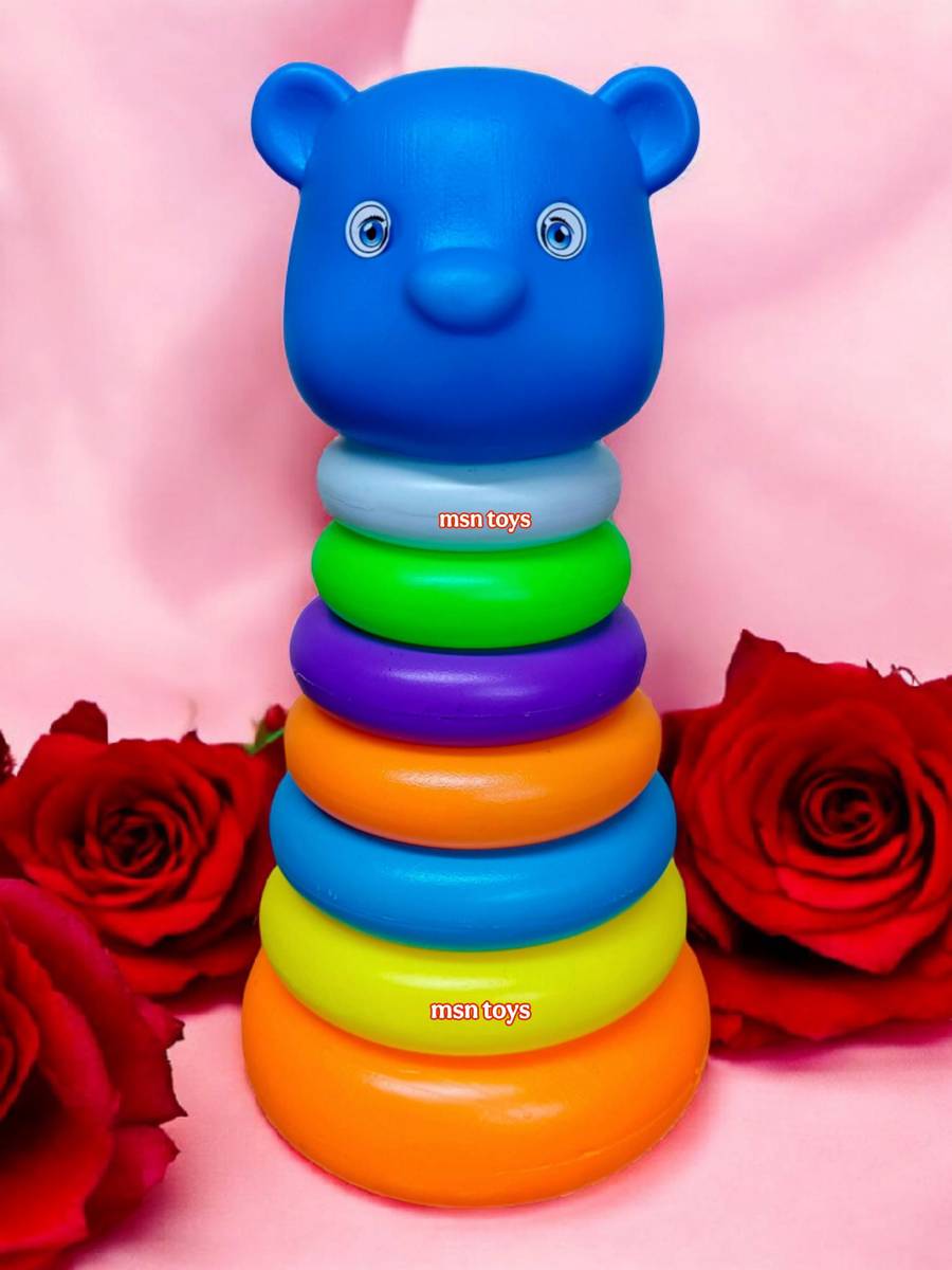 MSN RING TOY Bear Stacking 7 Rings for Toddlers TOY R5