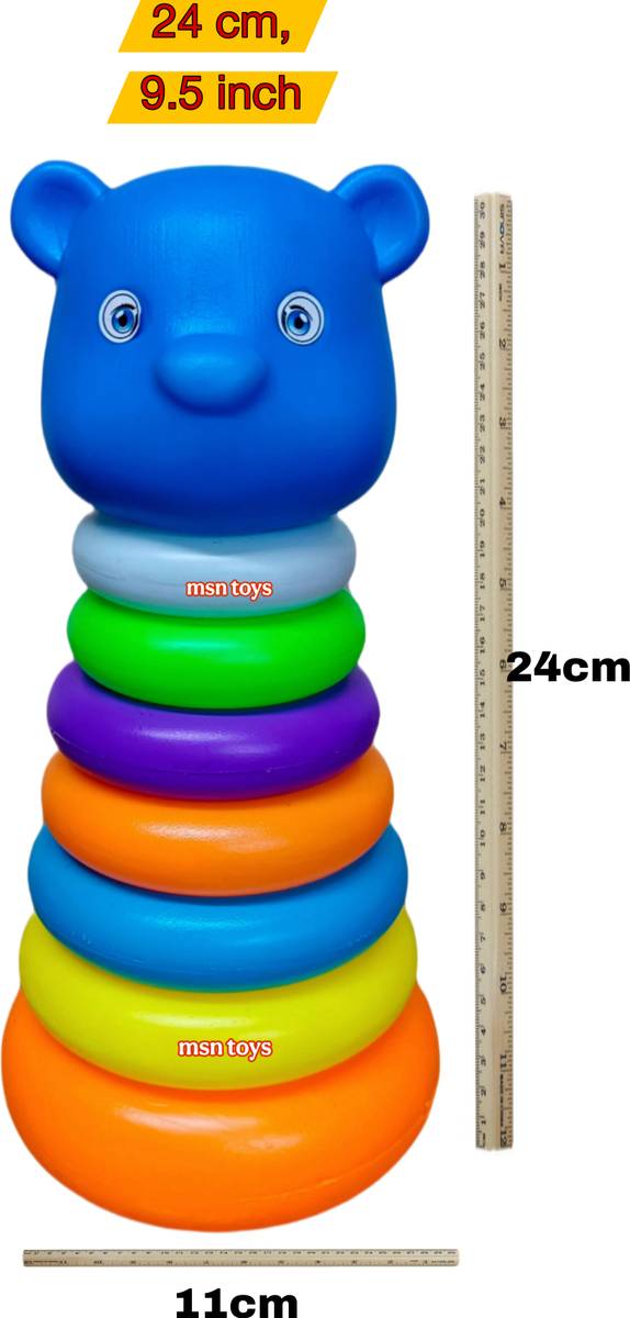 MSN RING TOY Bear Stacking 7 Rings for Toddlers TOY R5 — photo 2