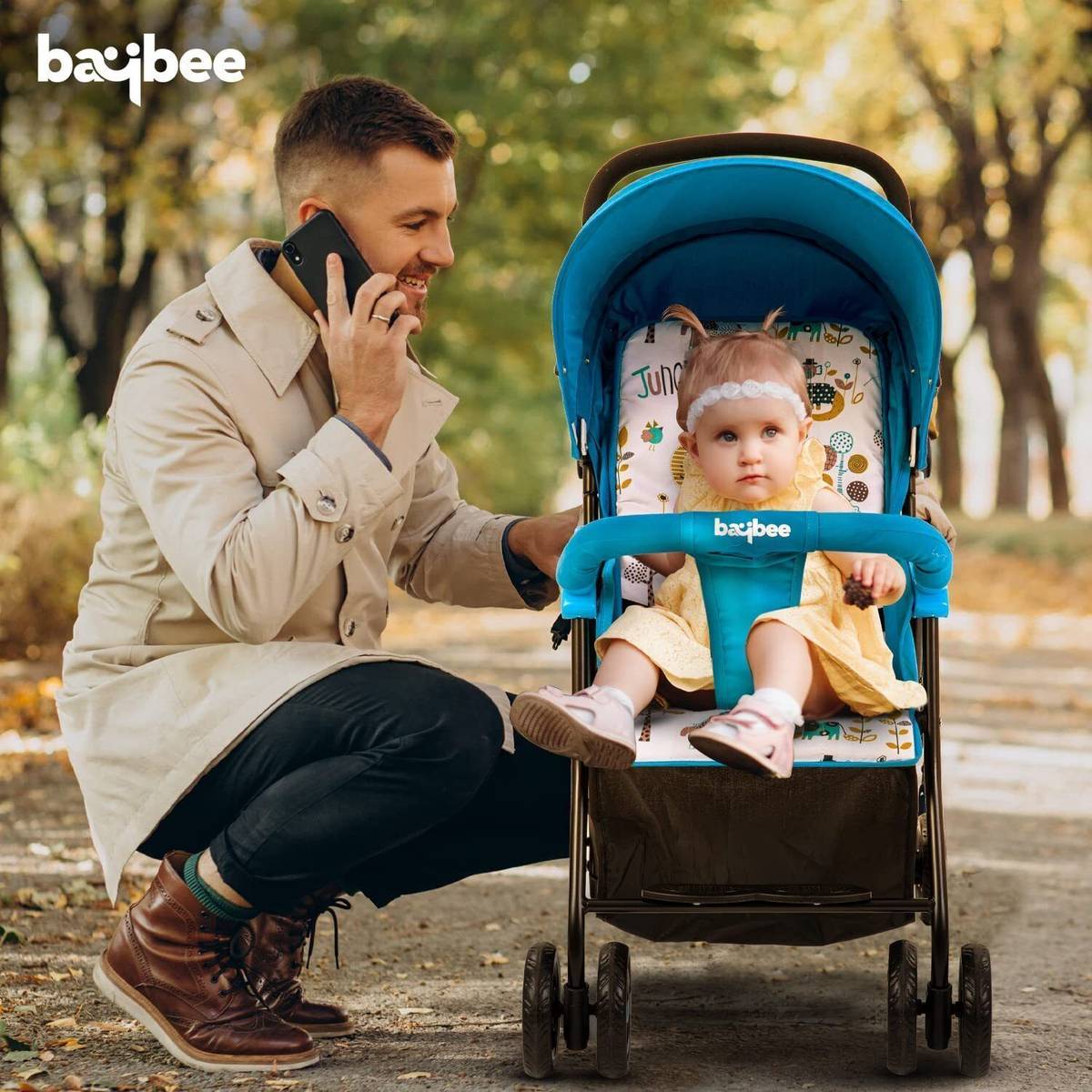 baybee Canopy Baby Stroller/Pram for kids 5 Point Safety harness with 2Recline Position Stroller — photo 5