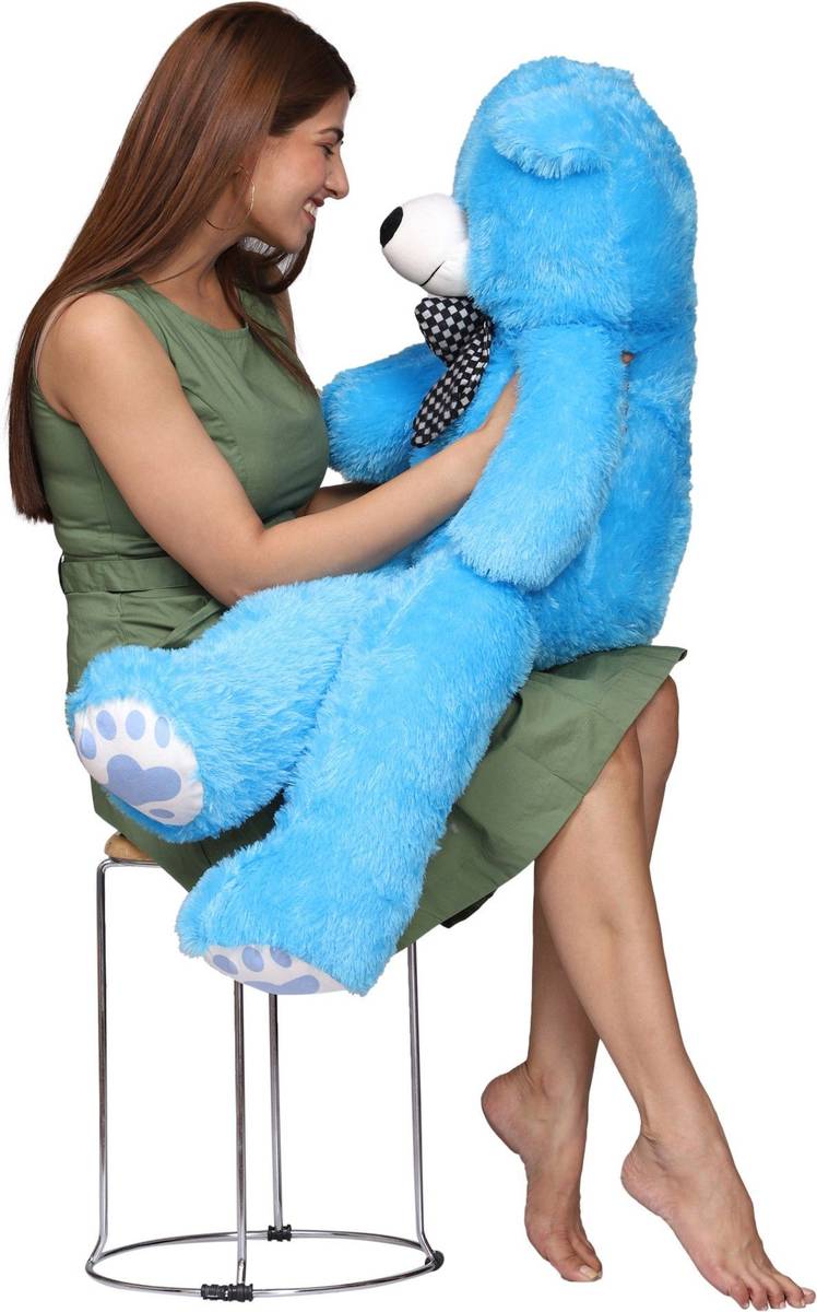 RSY 3 feet (Blue teddy girls valentine & An/ cute and soft teddy bear (Blue) - 91 - 90 cm — photo 2