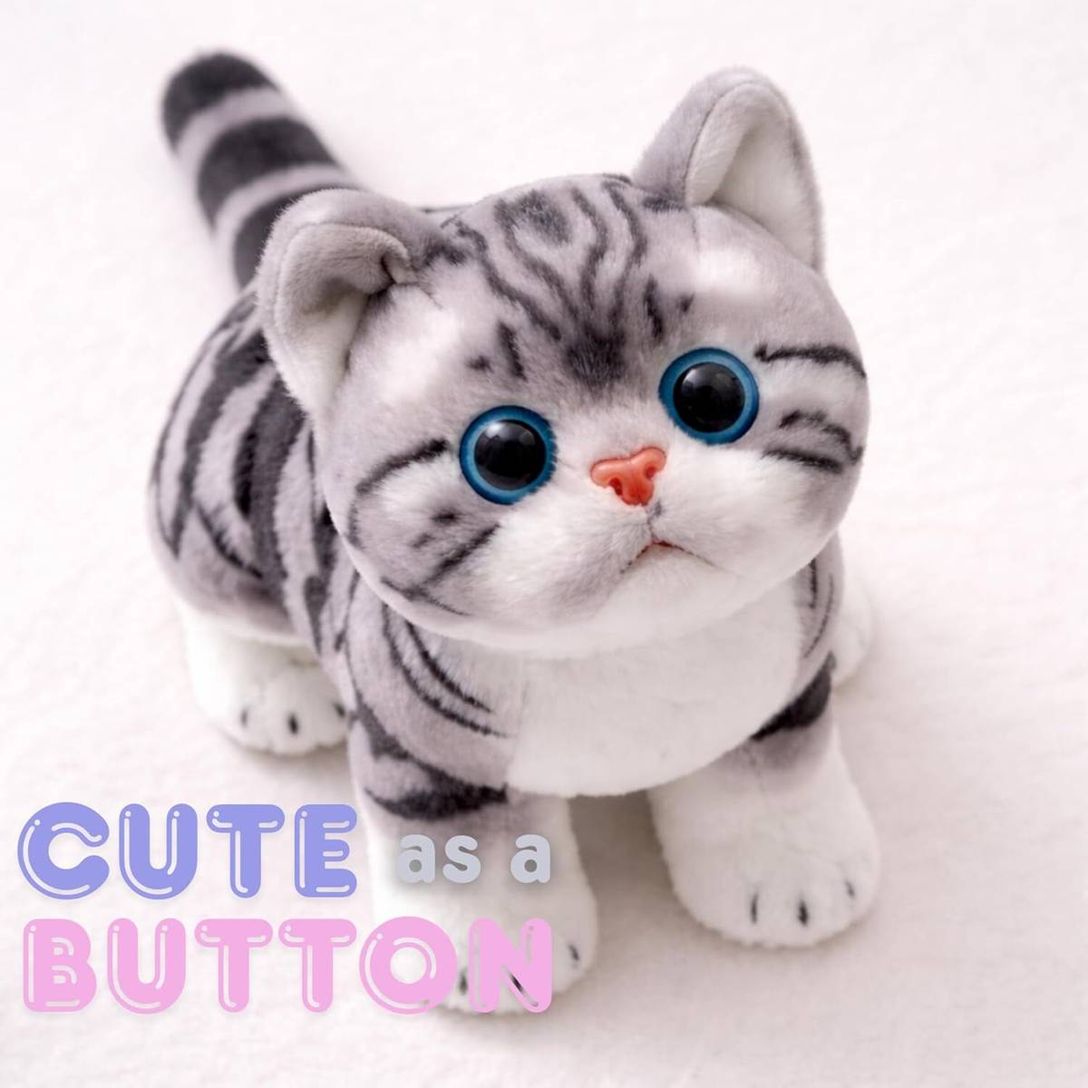Ptc Cat Plush Toy 30cm Stuffed Plush Animal for Kids & Adults | Kawaii Cute Cat Toy  - 30 cm — photo 3