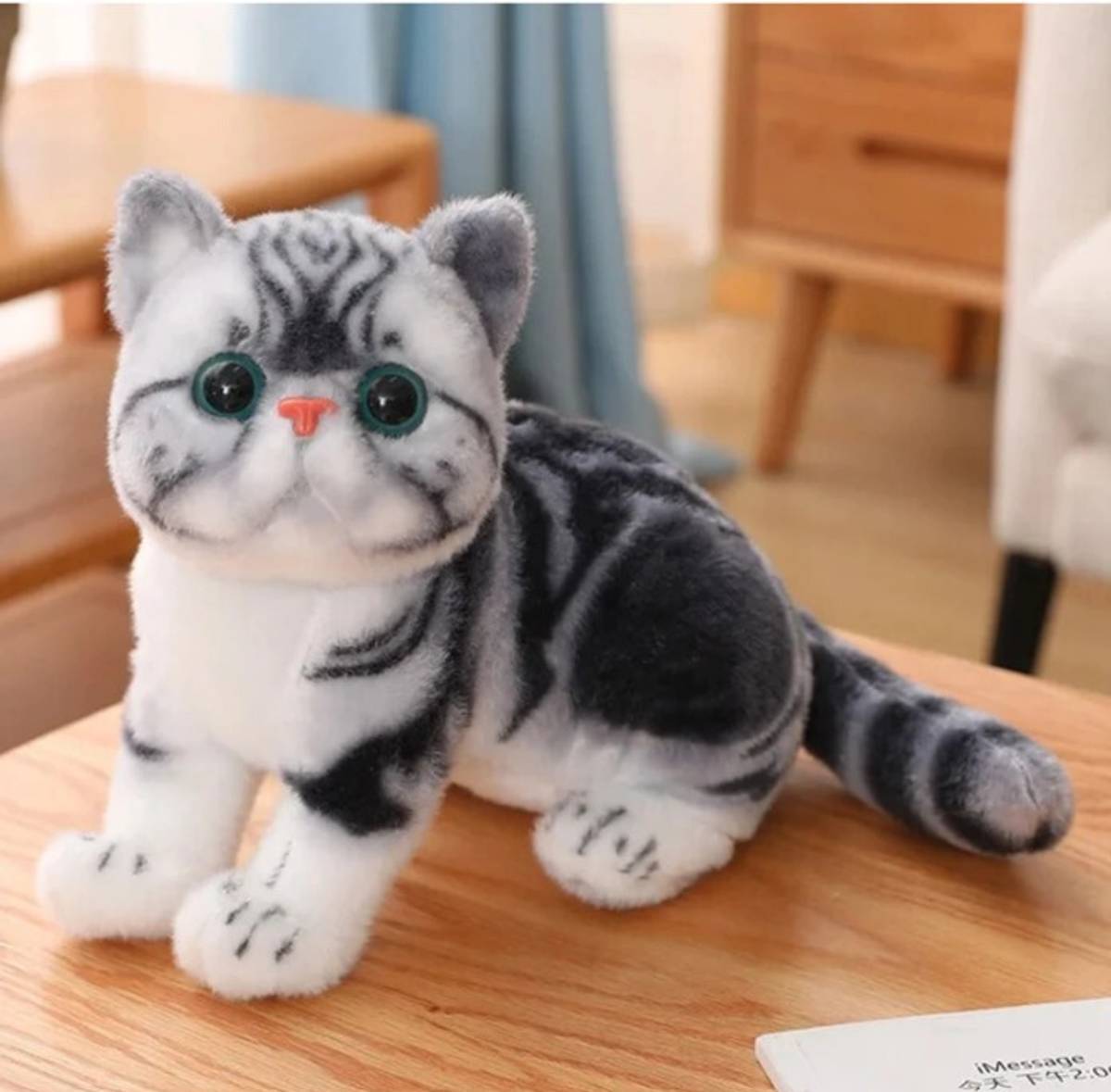 Ptc Cat Plush Toy 30cm Stuffed Plush Animal for Kids & Adults | Kawaii Cute Cat Toy  - 30 cm — photo 4