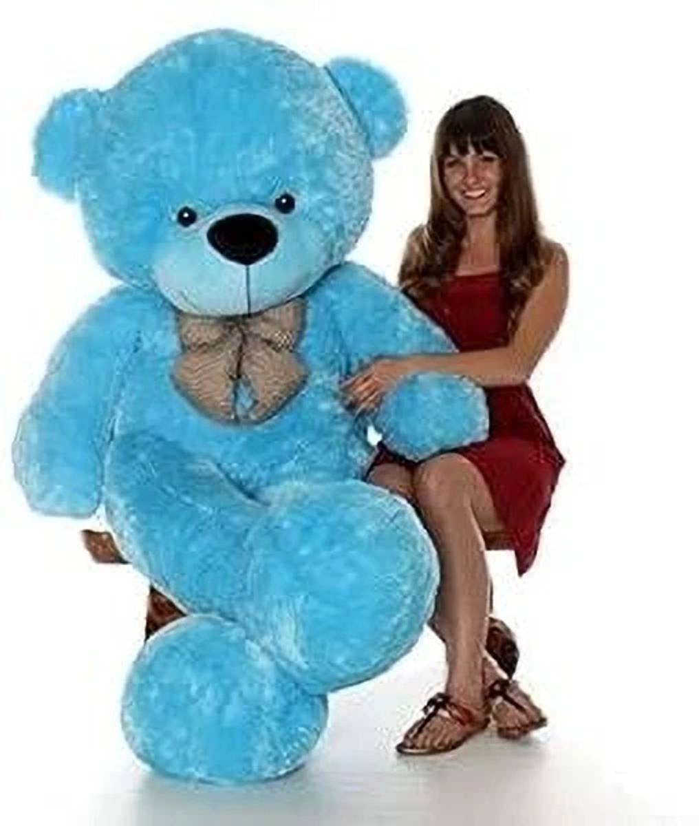 Dani Daniels 3 Feet Very Cute Long Soft Hugable American Style Teddy Bear Best For Gift - 90 cm (sky Blue) - 91 cm (Sky Blue)  - 91 cm — photo 2