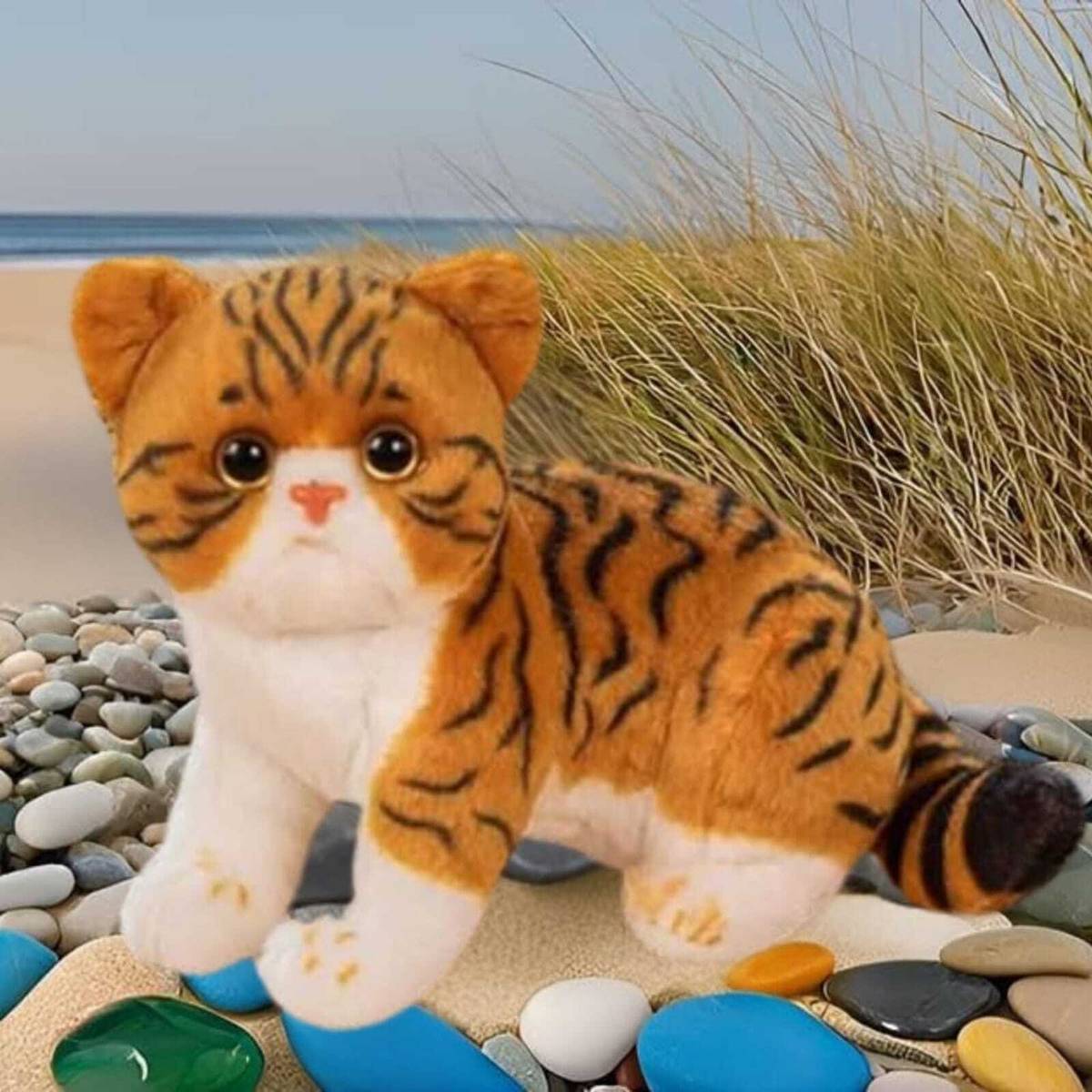 Baby Melon Soft fur Musical Cat with meow meow sound Animal toy  - 30 cm — photo 3