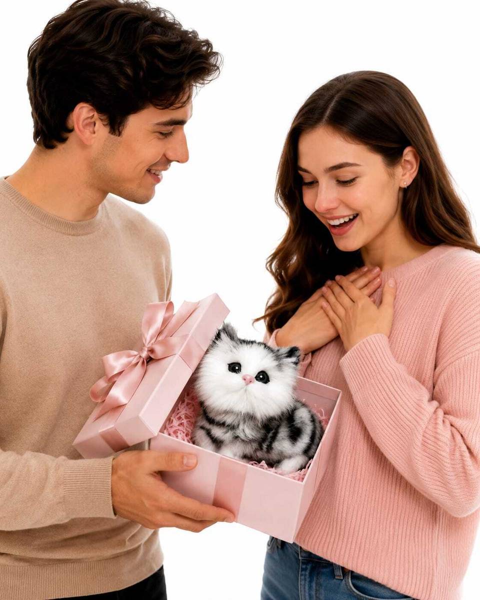 TTW Sleeping Cat Stuffed Animal Toys with Sound for Kids  - 60 mm — photo 5