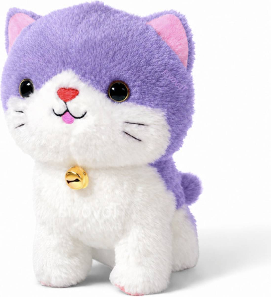 Rahvi Creations Cute Soft Toys Cat with Bell Super Soft Stuffed Toy for Kids & Home Decor - 20 cm