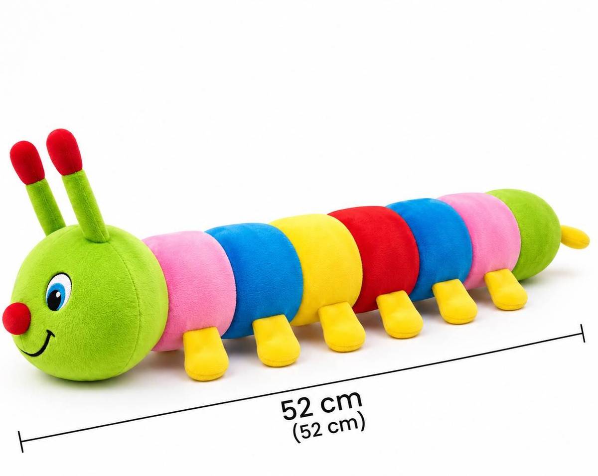 Caterpillar Soft Toy for Kids, Extra Soft Multi-Color Stuffed Plush Animal  - 10 cm — photo 5