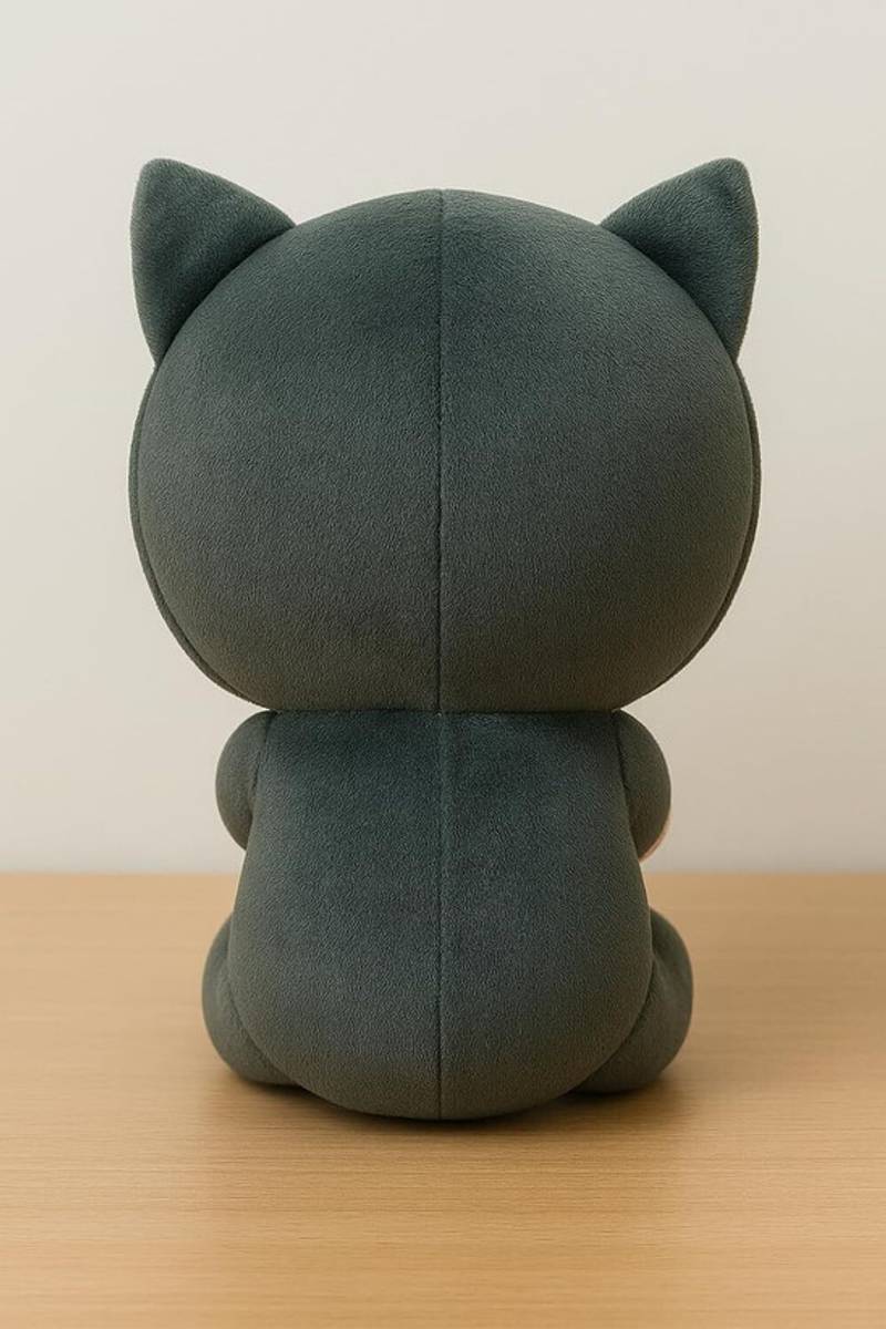 grey cat soft toy  - 21 cm — photo 2