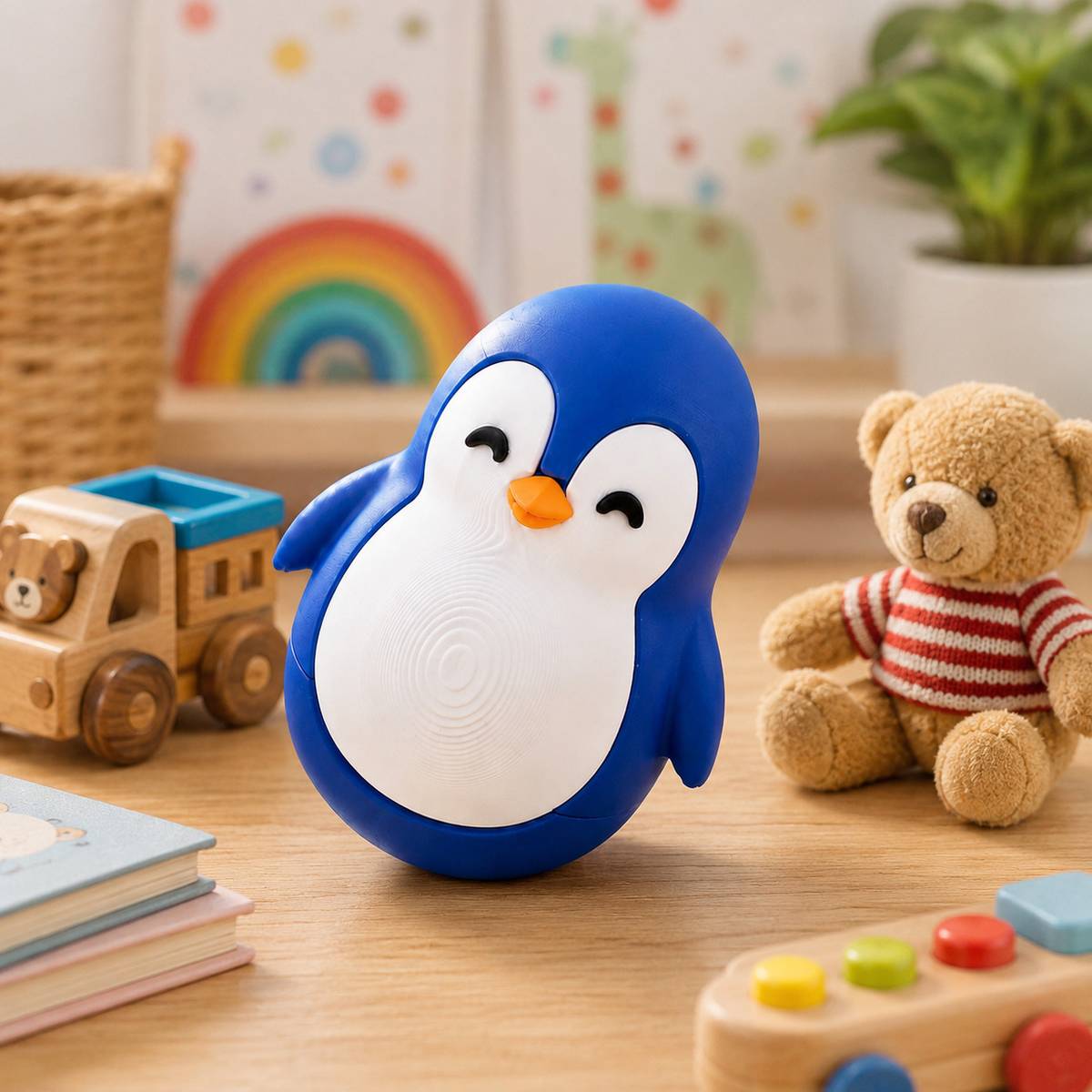 cute-blue-penguin-roly-poly-wobble-toy  - 12 mm — photo 2
