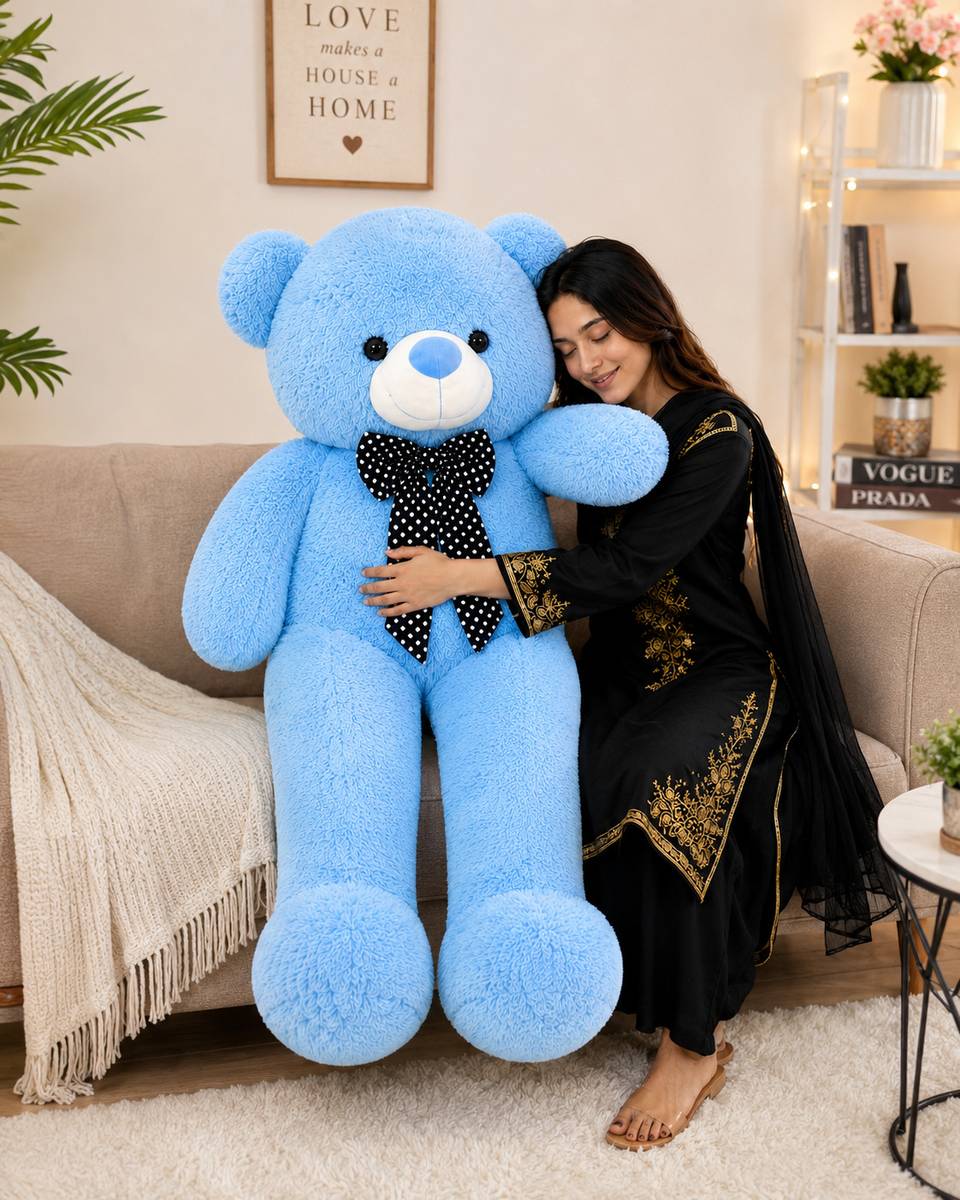 Cute Purple Teddy Bear | Cuddly Gift for Birthday, Anniversary & Valentine’s Day  - 90 cm — photo 3