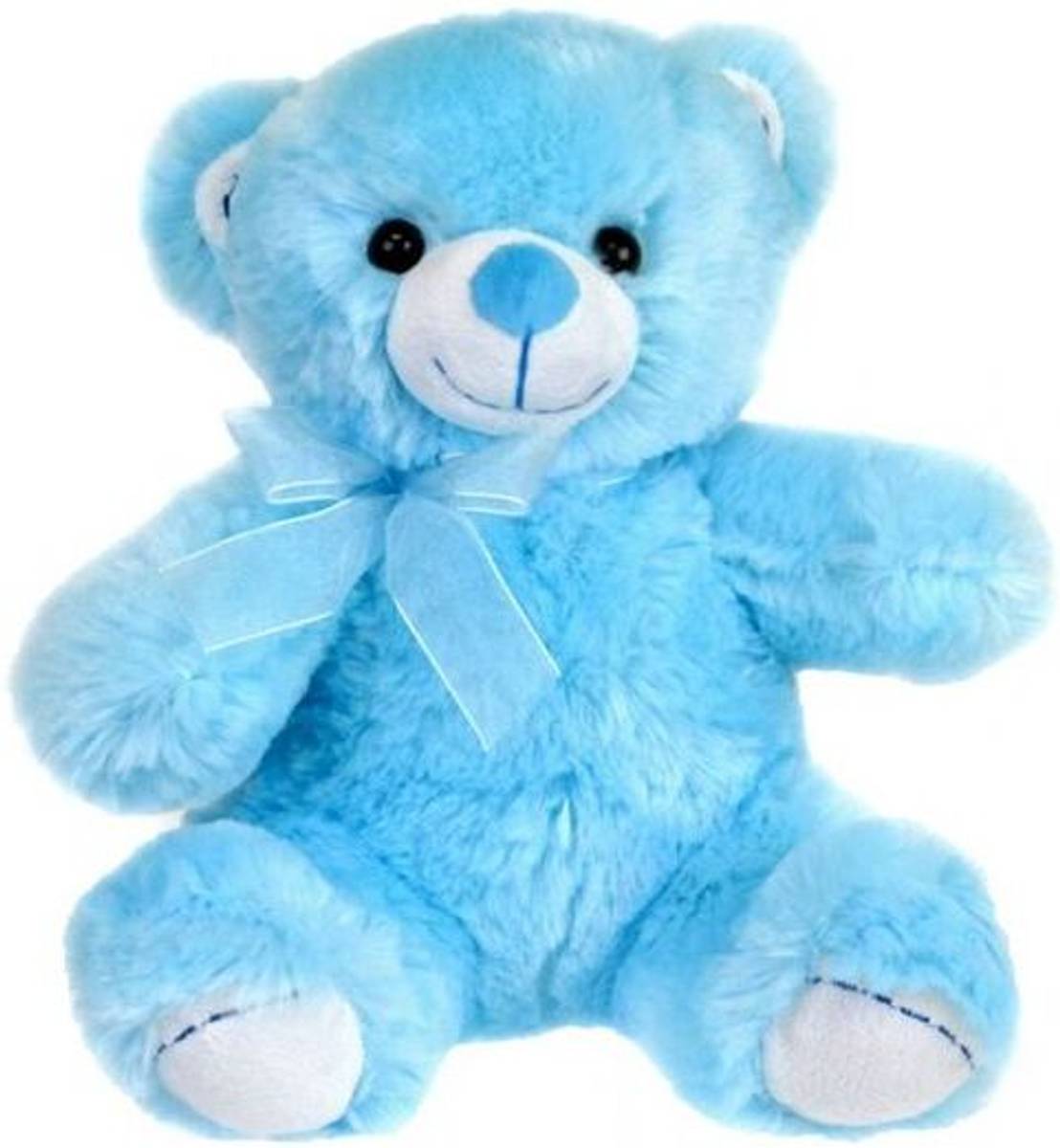 Blue Teddy Stuffed Super Soft Plush toy Animal for Kid Girls/Boys - 21 cm