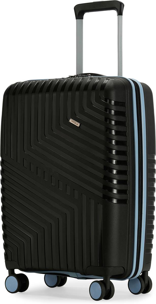 LATTITUDE by Provogue CORE 55 8W MIDNIGHT BLACK /ARCTIC BLUE Cabin Suitcase 8 Wheels - 20 inch