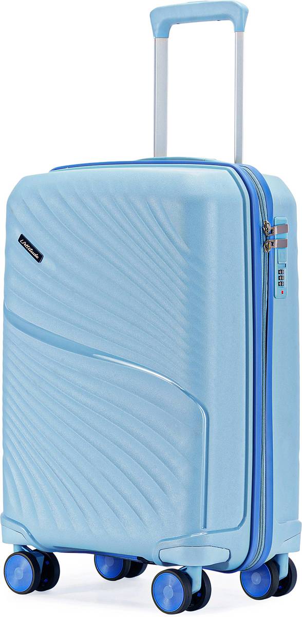 LATTITUDE by Provogue MERIDIAN 55 8W TWILIGHT SEA BLUE / GALAXY BLUE Cabin Suitcase 8 Wheels - 20 inch