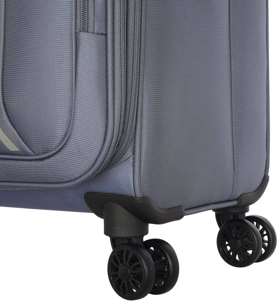 AMERICAN TOURISTER Polyester soft spinner suitcase trolley bag with 8 wheeler & secure Zipper Expandable  Check-in Suitcase 8 Wheels - 27 inch — photo 4