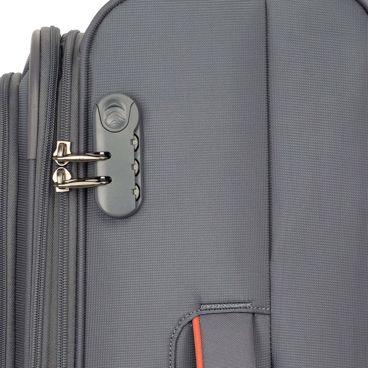 AMERICAN TOURISTER Polyester soft spinner suitcase trolley bag with 8 wheeler & secure Zipper Expandable  Check-in Suitcase 8 Wheels - 27 inch — photo 3