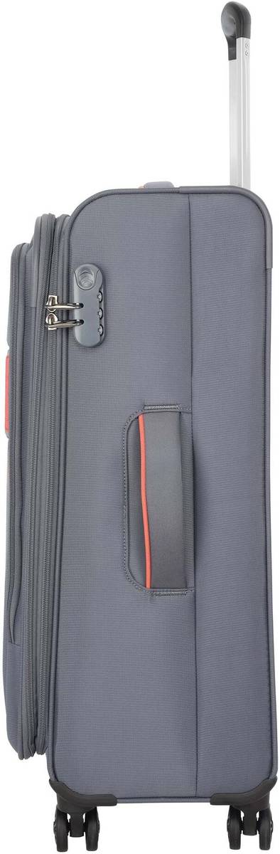 AMERICAN TOURISTER Polyester soft spinner suitcase trolley bag with 8 wheeler & secure Zipper Expandable  Check-in Suitcase 8 Wheels - 27 inch — photo 5
