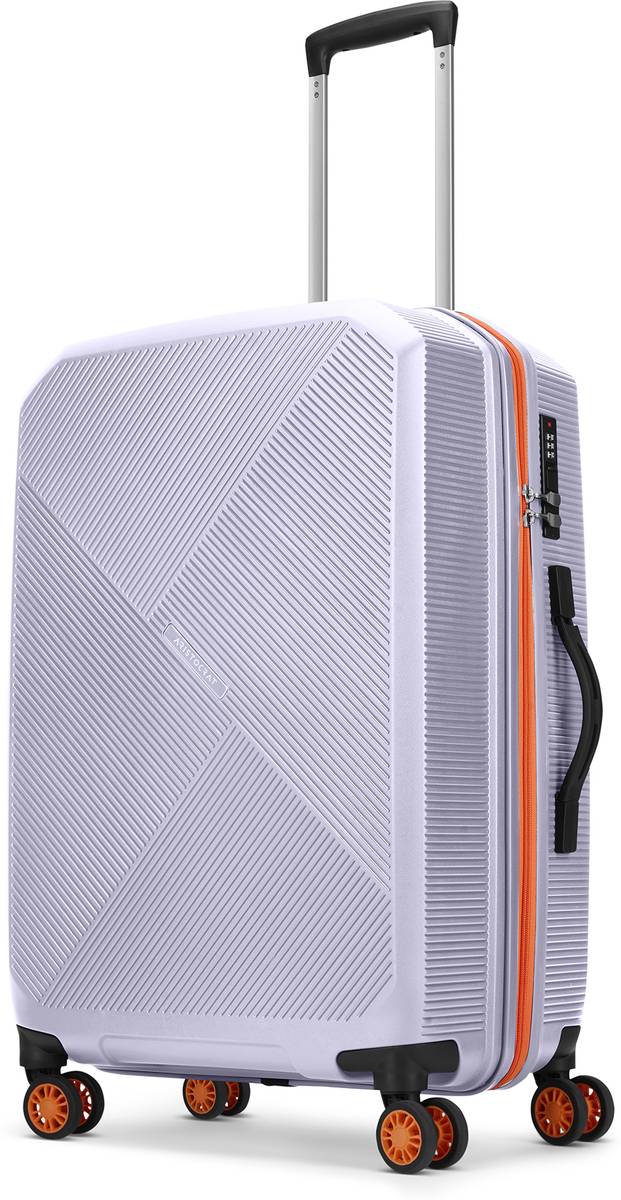 ARISTOCRAT Apex Hard Side Polypropylene Luggage | Trolley Bag with Combination Lock Cabin Suitcase 8 Wheels - 22 Inch