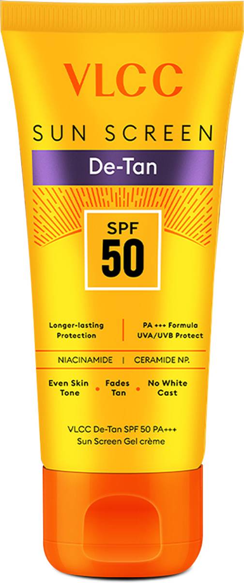 VLCC Sunscreen - SPF 50 PA+++ De-Tan Sunscreen Gel Cream - For Sun Protection