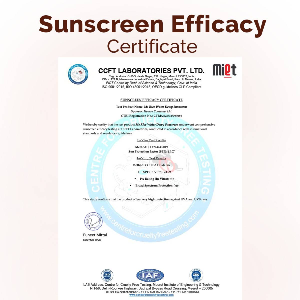 Mamaearth Sunscreen - SPF 50 PA++++ Rice Water Dewy Sunscreen with Rice Water & Niacinamide | For Glass Skin Glow — photo 4