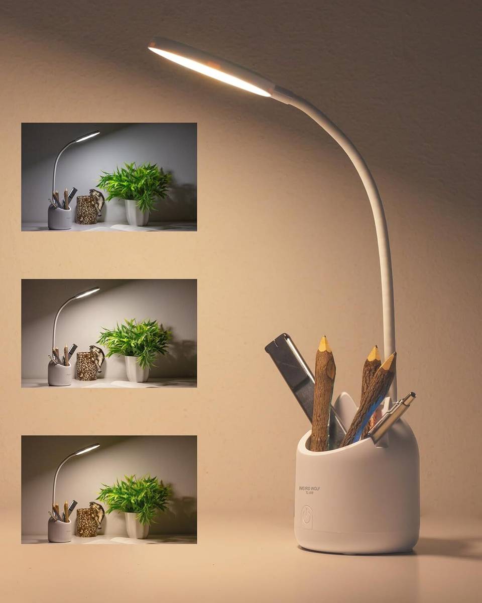METRO SUPER STORE by Weird Wolf 3 Colour Mode LED Table / Desk / Study Lamp