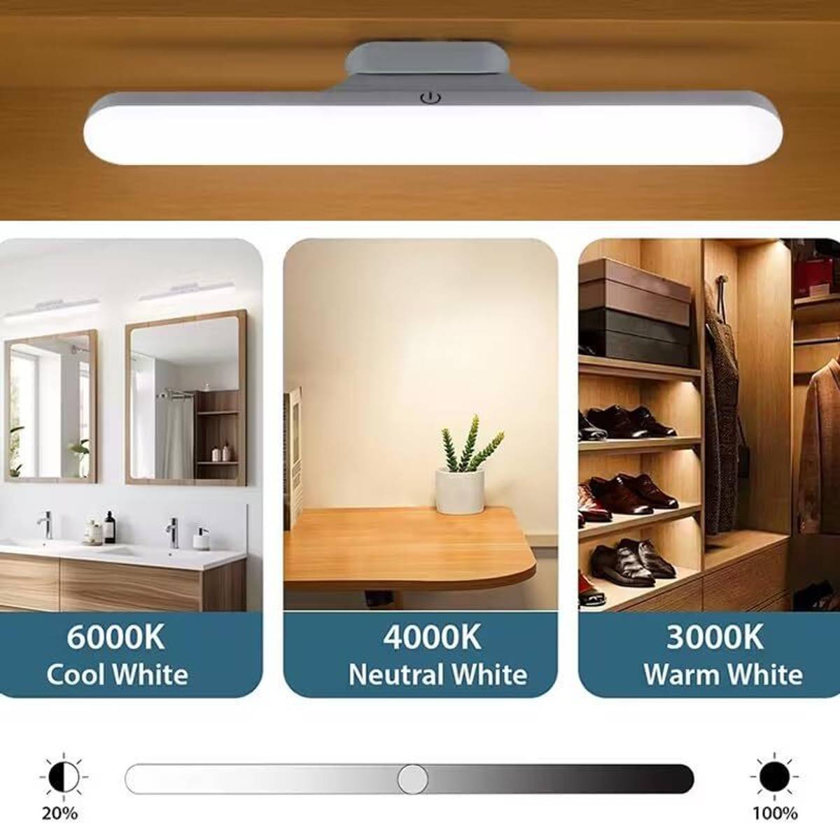 Rechargeable Touch Sensor LED Study Lamp with Magnetic Mount Study Lamp — photo 4