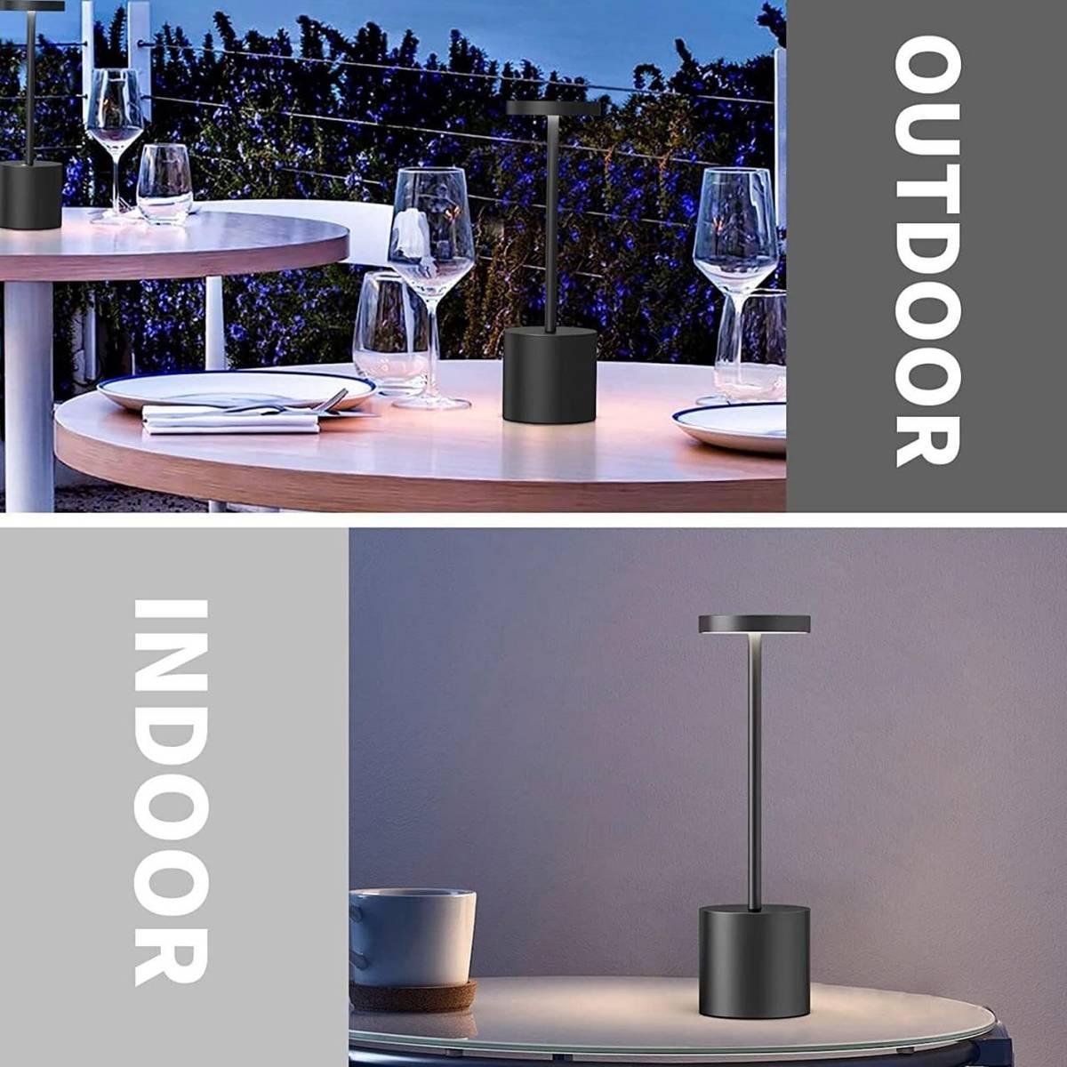 Rechargeable LED Table Lamp Touch Control 3 Brightness USB-C Desk Light Table Lamp — photo 4