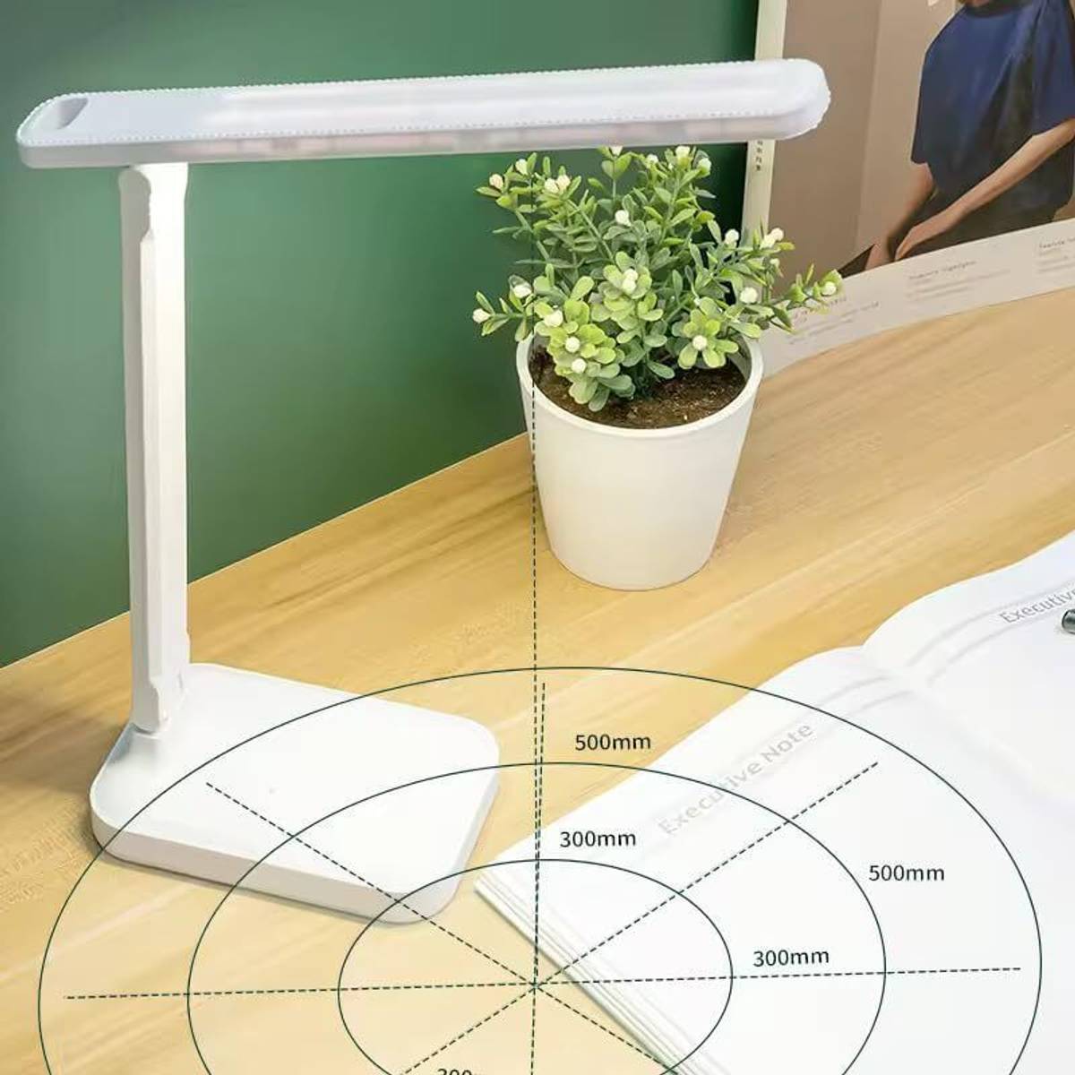 Refulgix Foldable Desk Light 1800mAh Battery Study Lamp — photo 5