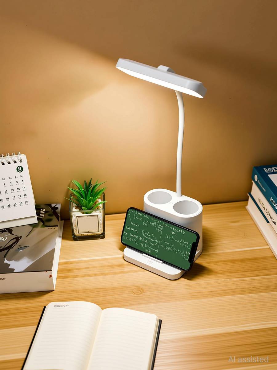 iDOLESHOP Rechargeable Study & Night Adjustable Table lamp With Mobile & Pen holder Table Lamp — photo 4