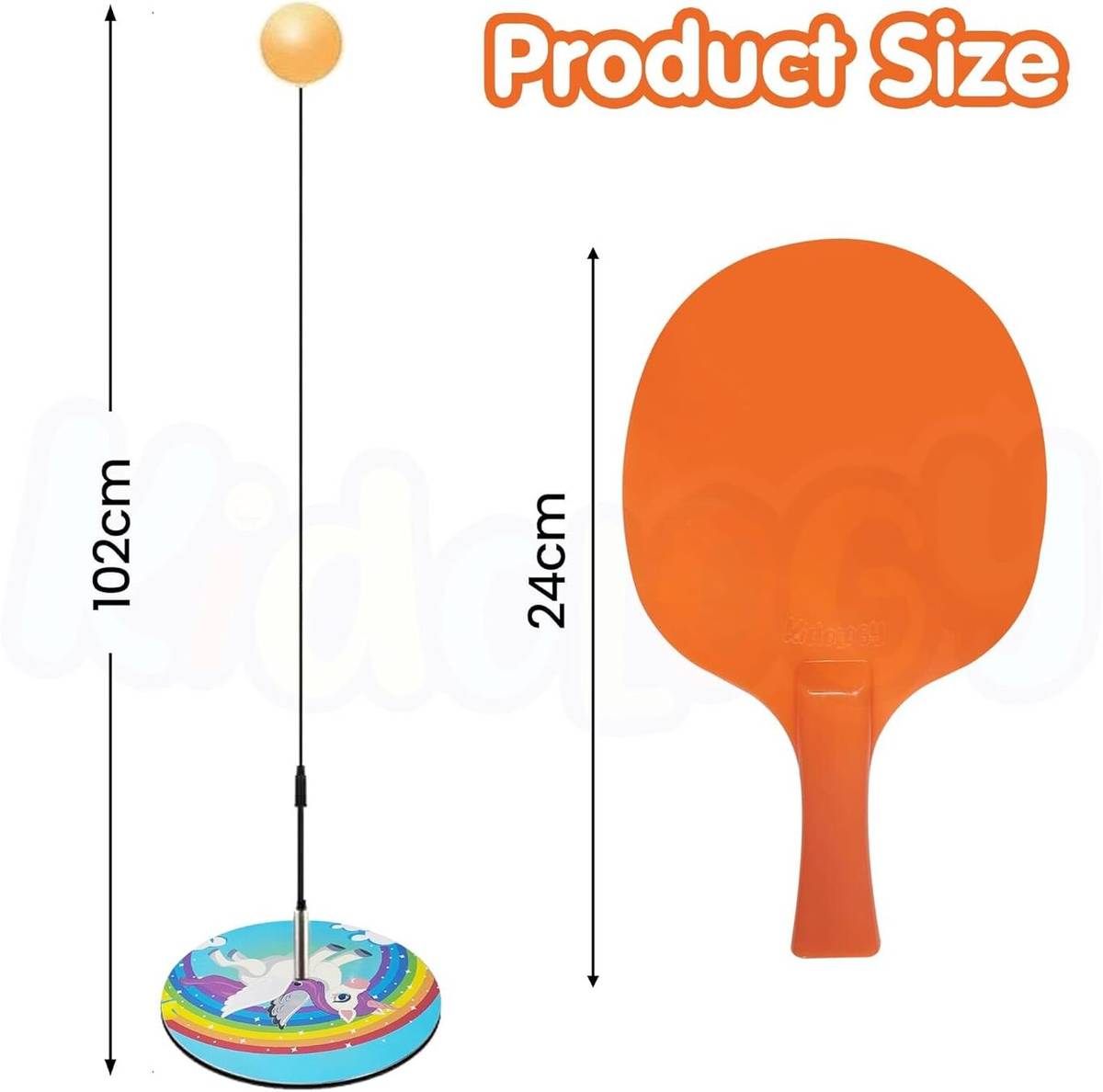 KIDOLOGY Table Tennis Trainer Set for Kids |Indoor Practice Toy with 2 Rackets & 6 Balls Table Tennis — photo 4