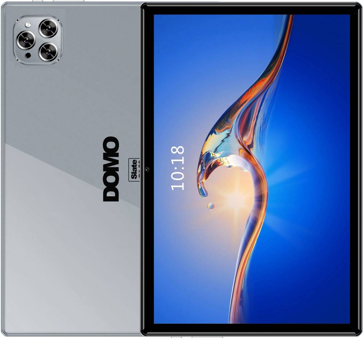 DOMO SL39 OS10 Tab 4 GB RAM 32 GB ROM 10.1 inch with 4G MTK 6750 A53 64 bit Octa Core Processor running @ 2.5GHz (1.5GHz QuadCore + 1GHz QuadCore) Tablet (Grey)
